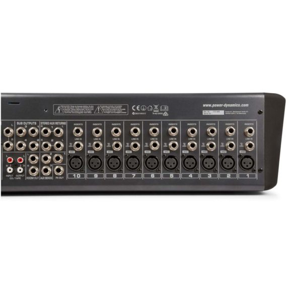 Power Dynamics PDM-S2004 – 20 csatornás dual zenekari keverő, Bluetooth + Effekt + REC felvétel