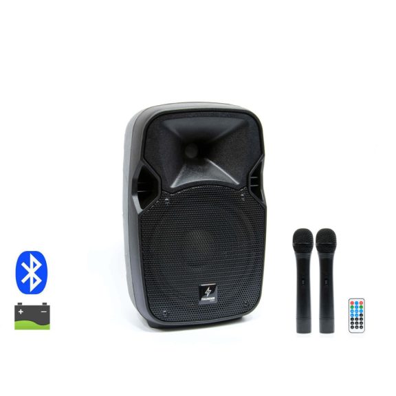 Thunder ACCU-08 300W akkumulátoros hordozható hangfal (2xMik + MP3 + Bluetooth + FM) Thunder ACCU-08 300W akkumulátoros hordozható hangfal (2xMik + MP3 + Bluetooth + FM)
