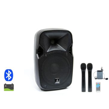   Thunder ACCU-08 PLUS 300W akkumulátoros hordozható hangfal (3xMik + MP3 + Bluetooth + FM)