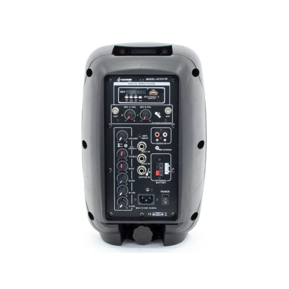 Thunder ACCU-08 PLUS 300W akkumulátoros hordozható hangfal (3xMik + MP3 + Bluetooth + FM) Thunder ACCU-08 PLUS 300W akkumulátoros hordozható hangfal (3xMik + MP3 + Bluetooth + FM)