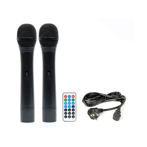 Thunder ACCU-08 PLUS 300W akkumulátoros hordozható hangfal (3xMik + MP3 + Bluetooth + FM)