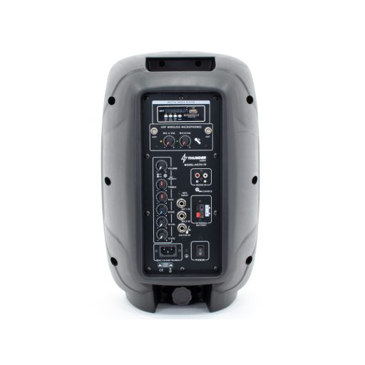 Thunder ACCU-10 PLUS 400W akkumulátoros hordozható hangfal (3xMik + MP3 + Bluetooth + FM)