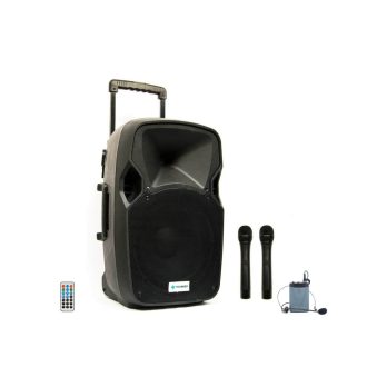   Thunder ACCU-12 PLUS 600W akkumulátoros hangfal (3xMik + MP3 + Bluetooth + FM)