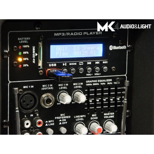 Thunder ACCU-15 akkus hangfal 800W