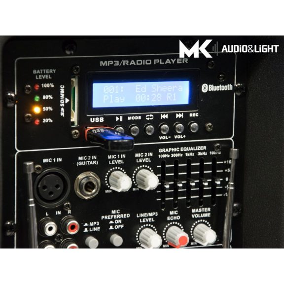 Thunder ACCU-15 akkus hangfal 800W
