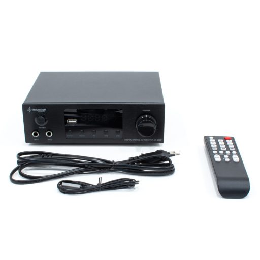Thunder AHK-320BT karaoke hifi erősítő 2x100W (Optikai, FM, Bluetooth)