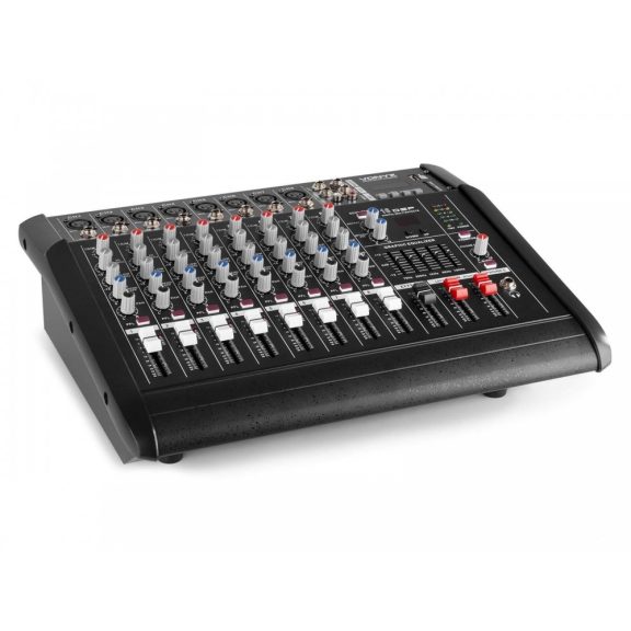 Vonyx AM8A 2x500W, 8 csatornás keverőerősítő + MP3 + Bluetooth + Effekt Vonyx AM8A 2x500W, 8 csatornás keverőerősítő + MP3 + Bluetooth + Effekt