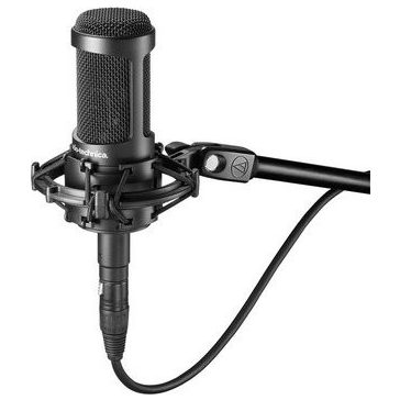   Audio Technica AT2035 stúdió mikrofon rezgésmentes tartóval
