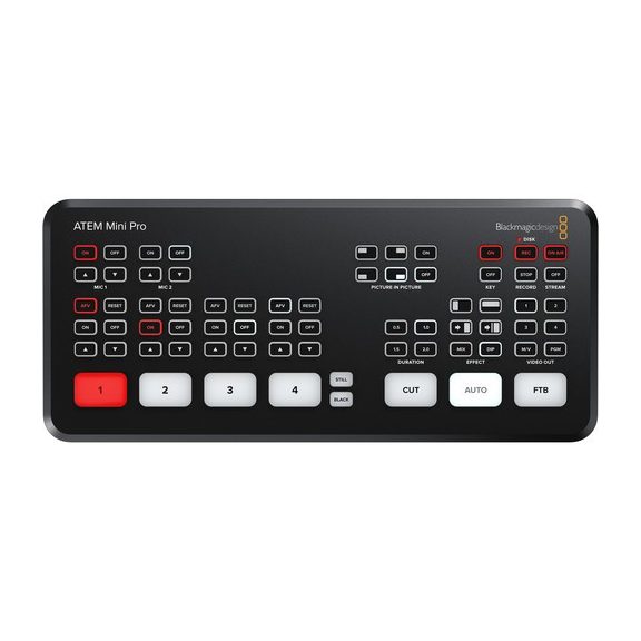 Blackmagic Design ATEM Mini PRO Live Stream audio-video keverő 4 csatornás HDMI