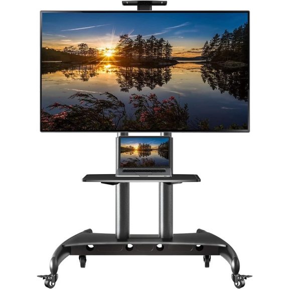 BBstudio gurulós TV állvány 55-90" TV-hez (fekete) BBstudio gurulós TV állvány 55-90" TV-hez (fekete)