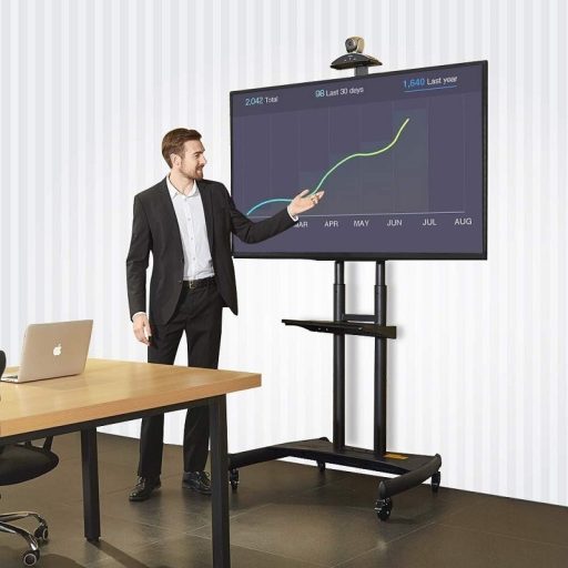 BBstudio gurulós TV állvány 55-90" TV-hez (fekete)