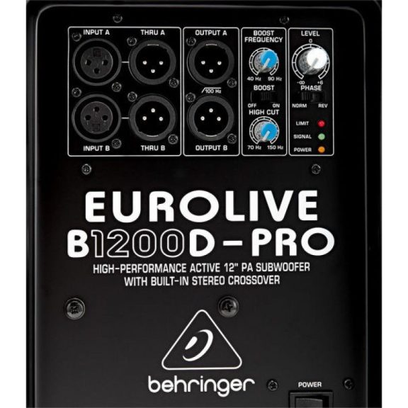Behringer B1200D-PRO EUROLIVE aktív sub hangfal Behringer B1200D-PRO EUROLIVE aktív sub hangfal