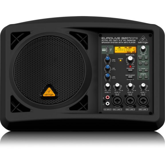 Behringer B207MP3 EUROLIVE aktív hangfal beépített keverővel