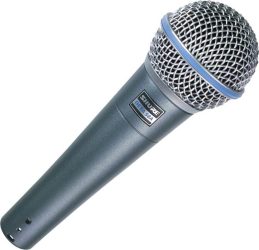 Shure Beta 58A Dinamikus énekmikrofon, szuperkardioid karakterisztika