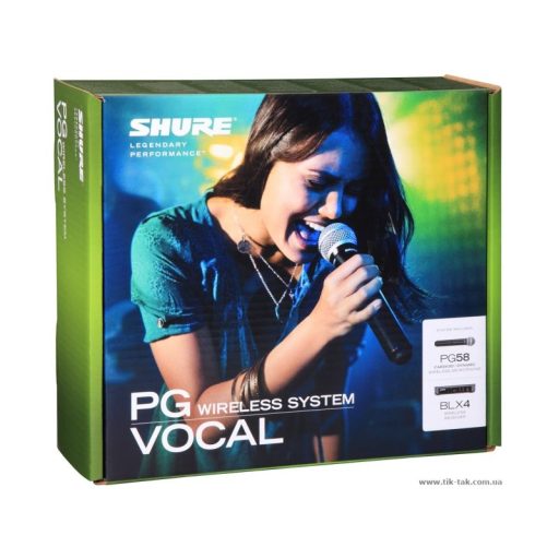 Shure BLX24E/PG58-H8E rádiós kézi mikrofon szett (Eredeti, hologrammal ellátott!)