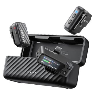   Boya BOYAMIC 2 dupla vezetéknélküli 2.4GHz PRO szett töltődobozzal