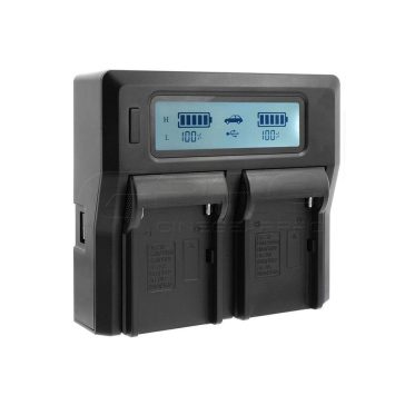   Sony BP-U60 dupla akkumulátor töltő (DC-LCD) LCD kijelzéssel