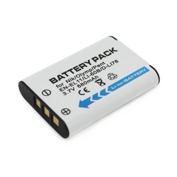 Pentax D-LI-78 utángyártott akku (680mAh) Pentax D-LI-78 utángyártott akku (680mAh)