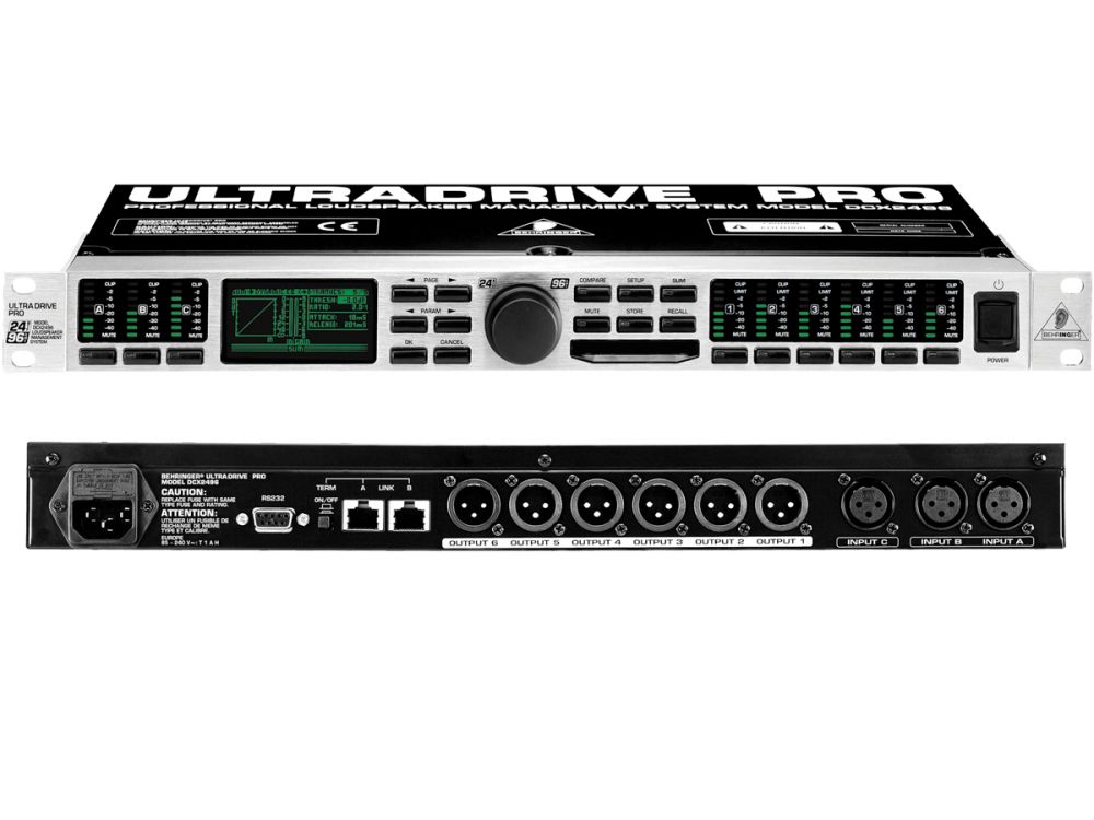 behringer dcx2496 ultradrive pro digital crossover