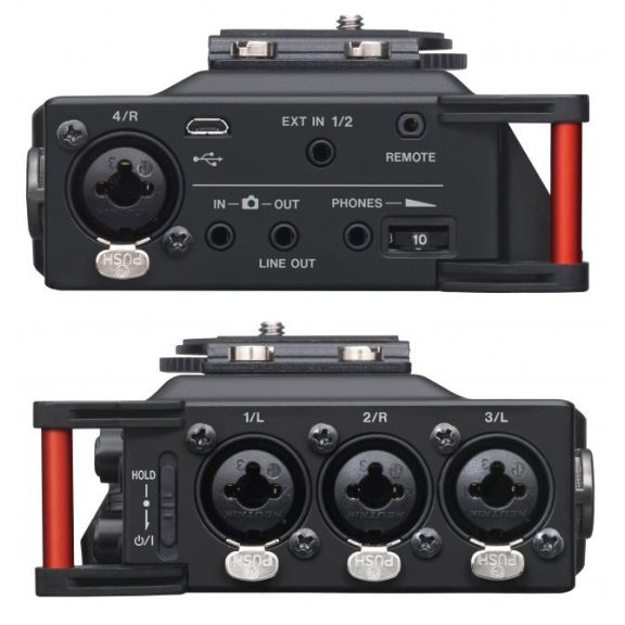 TASCAM DR-70D 4 csatornás rögzítő DSLR kamerákhoz TASCAM DR-70D 4 csatornás rögzítő DSLR kamerákhoz