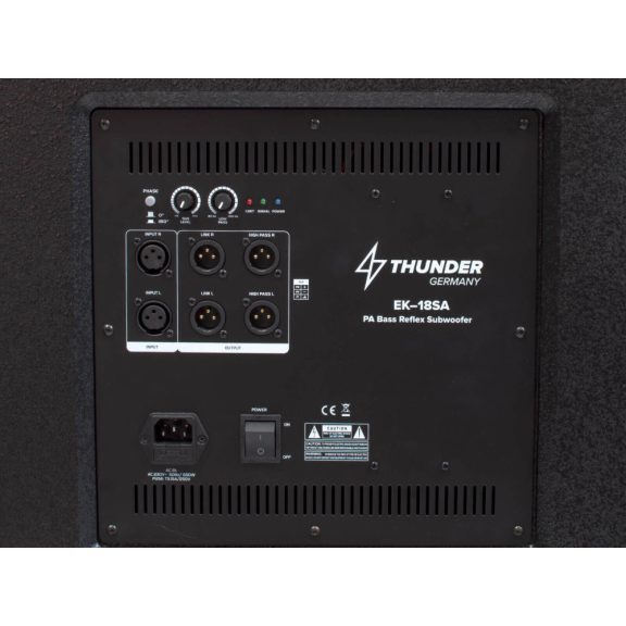 Thunder EK-18SA 700/1400W (18″) aktív mélyláda