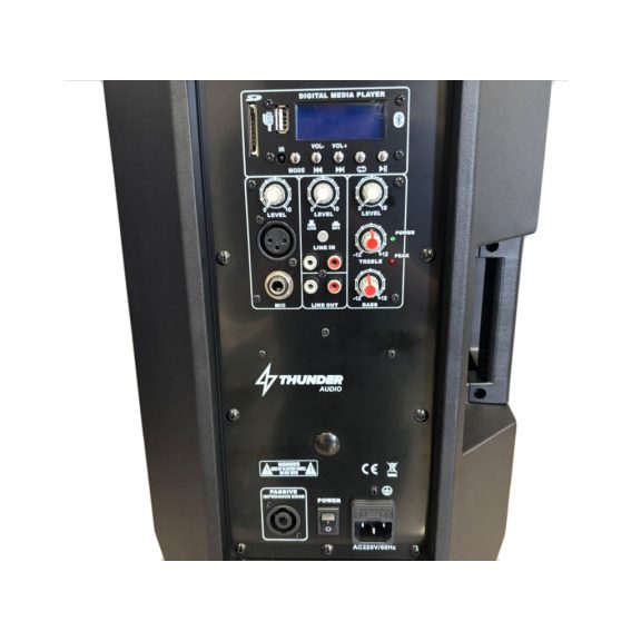 Thunder EXA-10BT 250/500W (10″) aktív hangfal (MP3 + Bluetooth + FM)