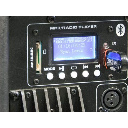 Thunder EXA-15BT 400/800W (15″) aktív hangfal (MP3 + TWS Bluetooth + FM)