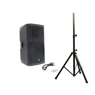   Thunder EXA-15BT 400/800W (15″) aktív hangfal állvánnyal (MP3 + TWS Bluetooth + FM)