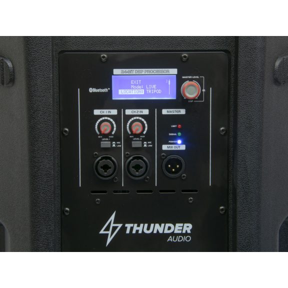 Thunder FLASH-15 700/1400W (15″) Bi-Amp aktív hangfal + TWS Bluetooth