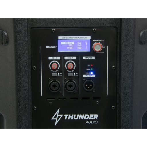 Thunder FLASH-15+BAG 700/1400W (15″) Bi-Amp aktív hangfal + TWS Bluetooth + Védőhuzat