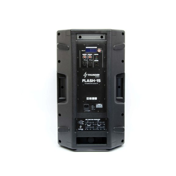 Thunder FLASH-15ST 700/1400W (38 cm) Bi-Amp aktív hangfal állvánnyal + Bluetooth