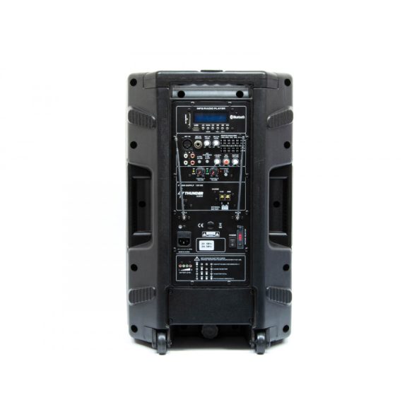 Thunder FLR-12 (12″) 600W akkumulátoros hordozható hangfal (2xMik + MP3 + Bluetooth + FM)