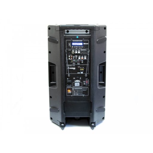 Thunder FLR-15 (38cm) 800W akkumulátoros hordozható hangfal (2xMik + MP3 + Bluetooth + FM)