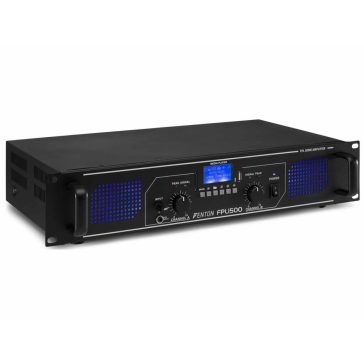 Fenton FPL1500 digitális erősítő (1500W) kék LED + EQ