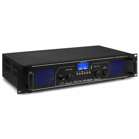 Fenton FPL1500 digitális erősítő (1500W) kék LED + EQ Fenton FPL1500 digitális erősítő (1500W) kék LED + EQ