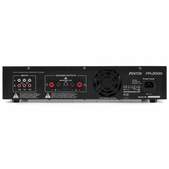 Fenton FPL2000 digitális erősítő (2000W) kék LED + EQ