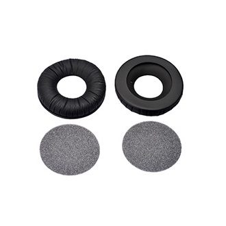   Sennheiser HD 25 gyári BŐR fülpárna habszivacs lemezzel ( pár )