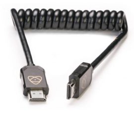 Atomos HDMI - HDMI 4K60p 30cm spirál kábel