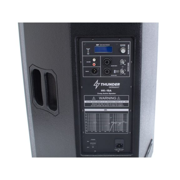 Thunder HK-15A 500/1000W (15″) Bi-Amp, professzionális aktív hangfal + TWS Bluetooth Thunder HK-15A 500/1000W (15″) Bi-Amp, professzionális aktív hangfal + TWS Bluetooth