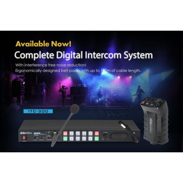   Datavideo ITC-300 Digitális Intercom / utasító szett 4 adóval