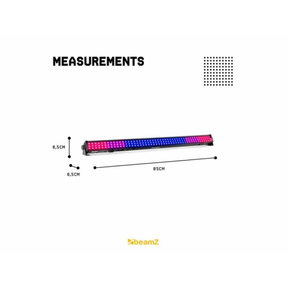 BeamZ LCB144 MKII 144x SMD RGB LED lámpa, DMX, Hangvezérlés
