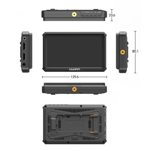 Lilliput A5 - 5" 4K HDMI Monitor