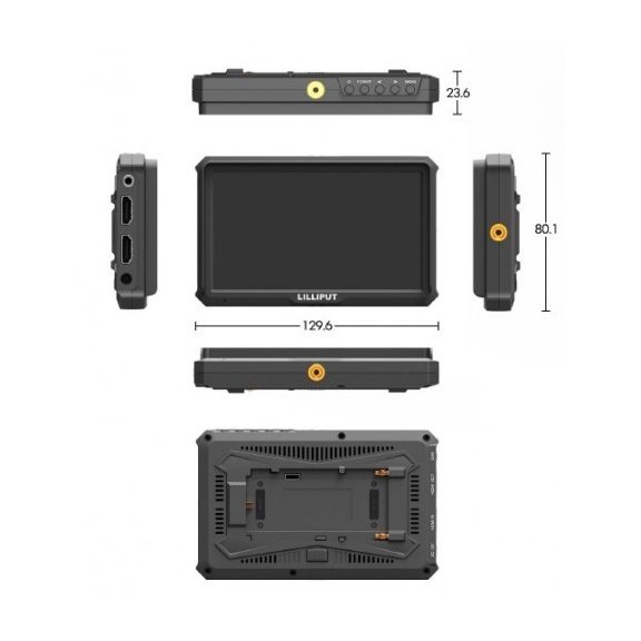 Lilliput A5 - 5" 4K HDMI Monitor