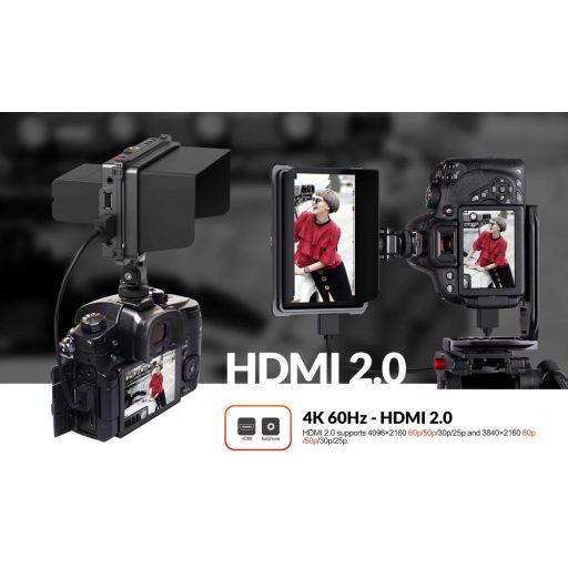 Lilliput T5 - 5" 4K érintő képernyős HDMI Monitor