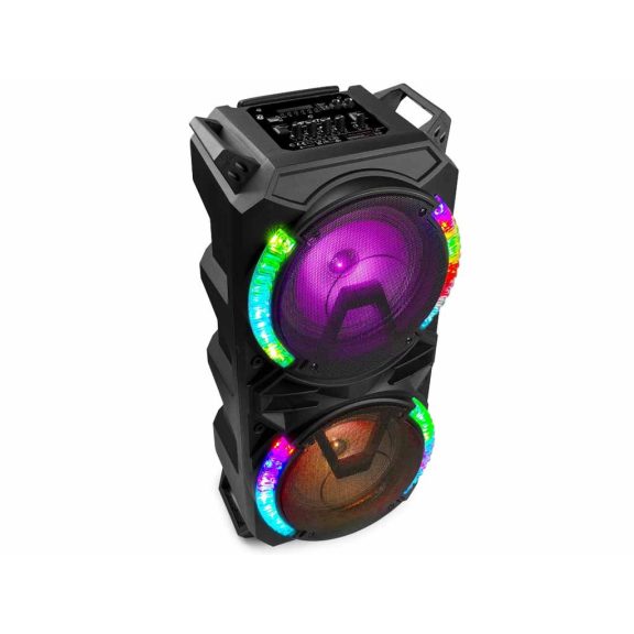 Fenton LIVE280 900W (2x 8″) AKKUMULÁTOROS aktív karaoke hangfal (MP3 + BLUETOOTH) Fenton LIVE280 900W (2x 8″) AKKUMULÁTOROS aktív karaoke hangfal (MP3 + BLUETOOTH)