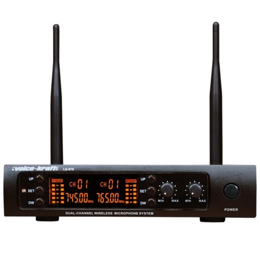 Voice-Kraft LS-970 Testszínű fejmikrofonnal 2 db UHF zsebadós mikrofon szett
