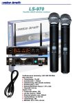 Voice-Kraft LS-970 UHF dupla kézi mikrofon szett