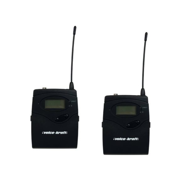 Voice-Kraft LS-970 UHF zsebadós mikrofon szett 2 db csíptetős mikrofonnal
