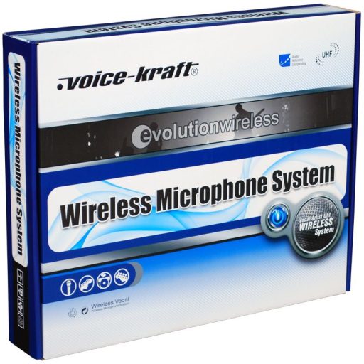 Voice-Kraft LS-970 UHF zsebadós mikrofon szett 2 db csíptetős mikrofonnal