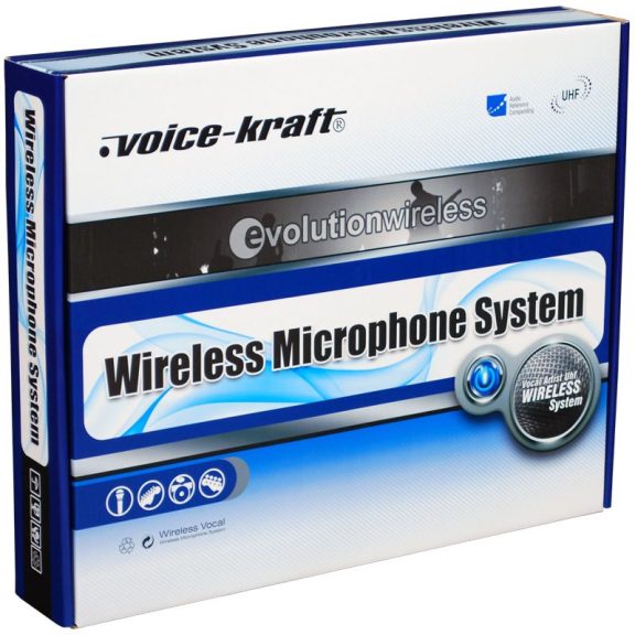 Voice-Kraft LS-970 UHF zsebadós mikrofon szett 2 db csíptetős mikrofonnal